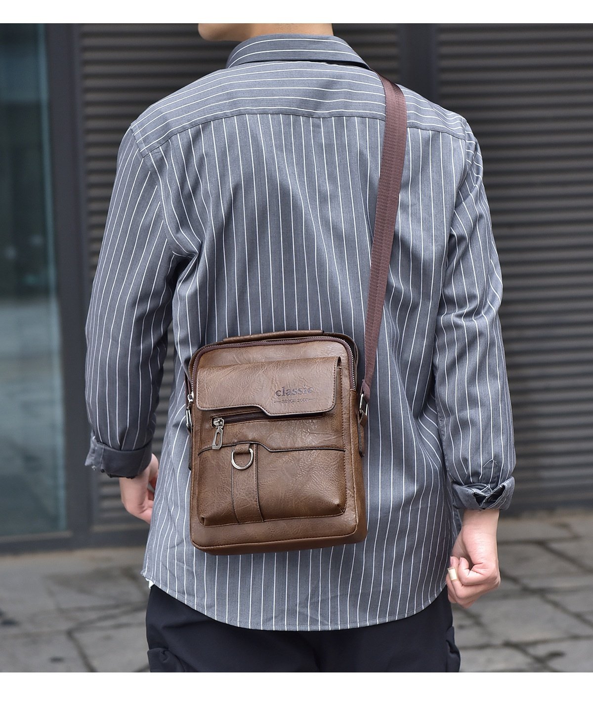 Men’s Messenger Bag – PU Leather Retro Crossbody 21 Men’s Messenger Bag – PU Leather Retro Crossbody