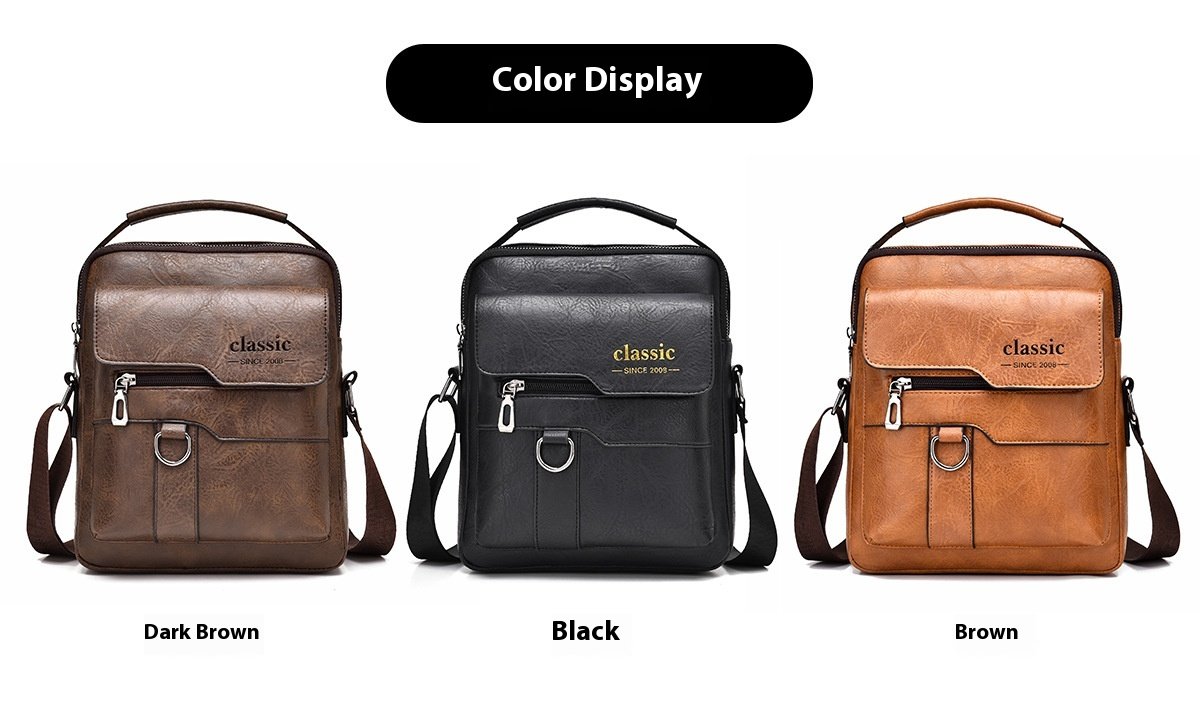 Men’s Messenger Bag – PU Leather Retro Crossbody 12 Men’s Messenger Bag – PU Leather Retro Crossbody