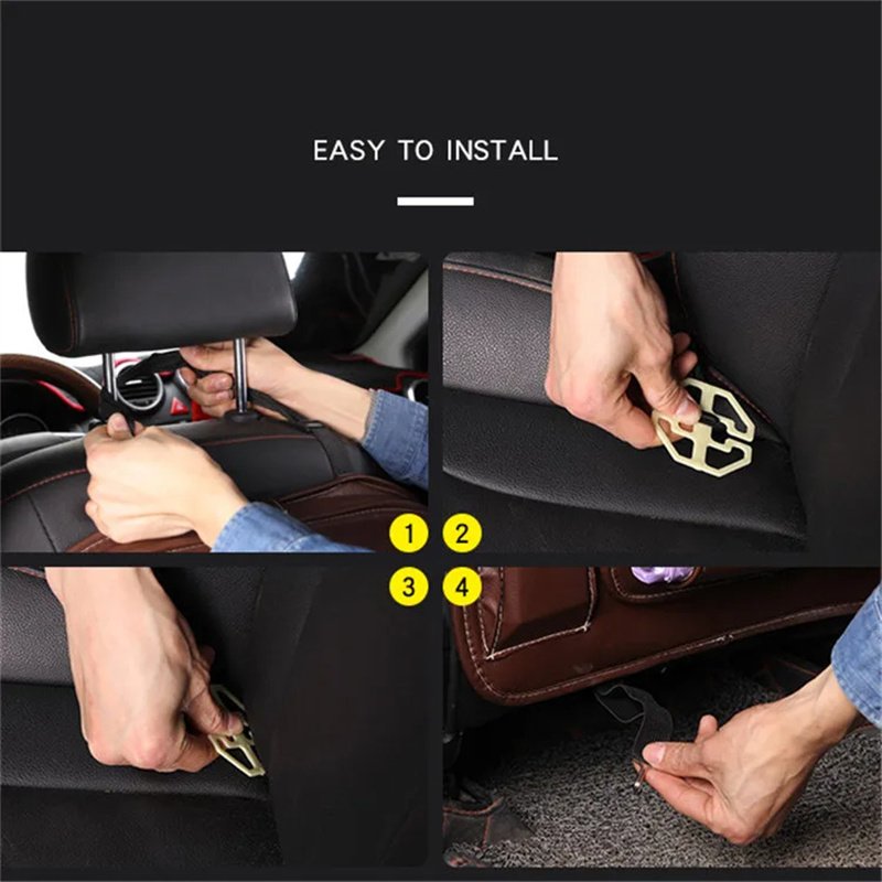 PU Leather Car Seat Organizer – Back Tray Storage Bag 11 PU Leather Car Seat Organizer – Back Tray Storage Bag