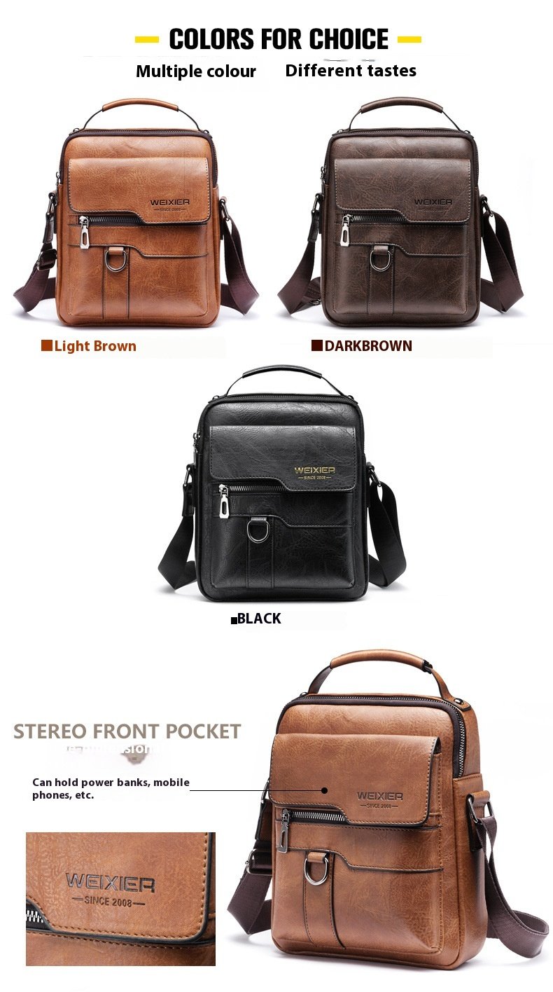 Men’s Messenger Bag – PU Leather Retro Crossbody 5 Men’s Messenger Bag – PU Leather Retro Crossbody
