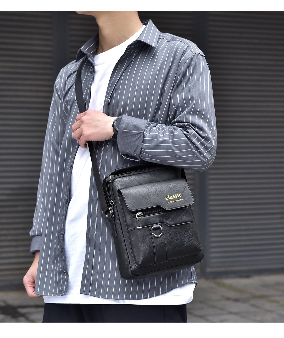 Men’s Messenger Bag – PU Leather Retro Crossbody 24 Men’s Messenger Bag – PU Leather Retro Crossbody