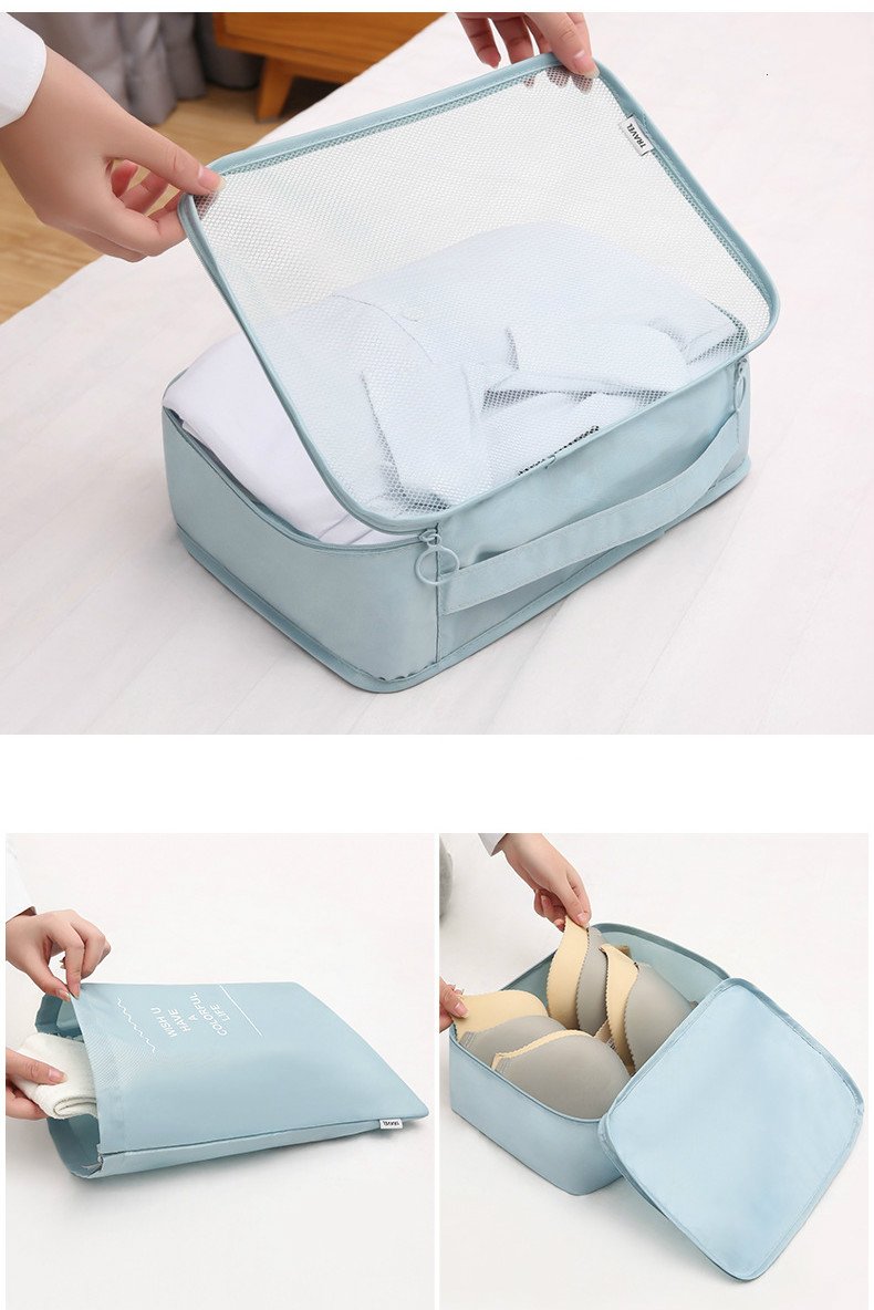 8-piece Set Luggage Divider Bag Travel Storage 9 8-piece Set Luggage Divider Bag Travel Storage