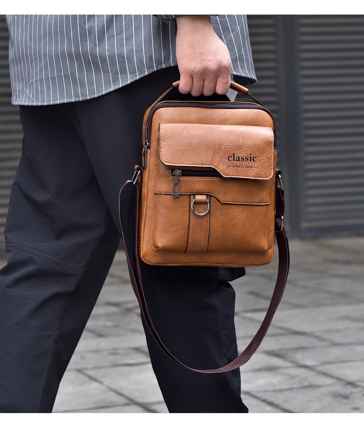 Men’s Messenger Bag – PU Leather Retro Crossbody 26 Men’s Messenger Bag – PU Leather Retro Crossbody