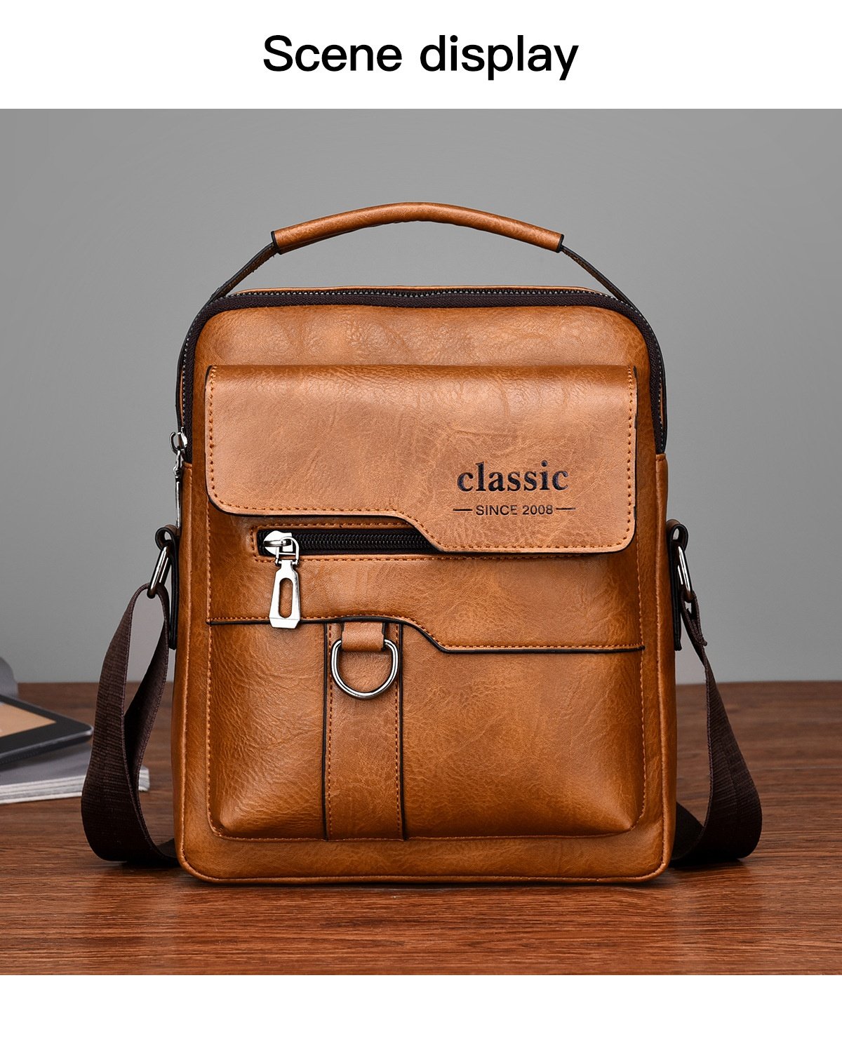 Men’s Messenger Bag – PU Leather Retro Crossbody 20 Men’s Messenger Bag – PU Leather Retro Crossbody
