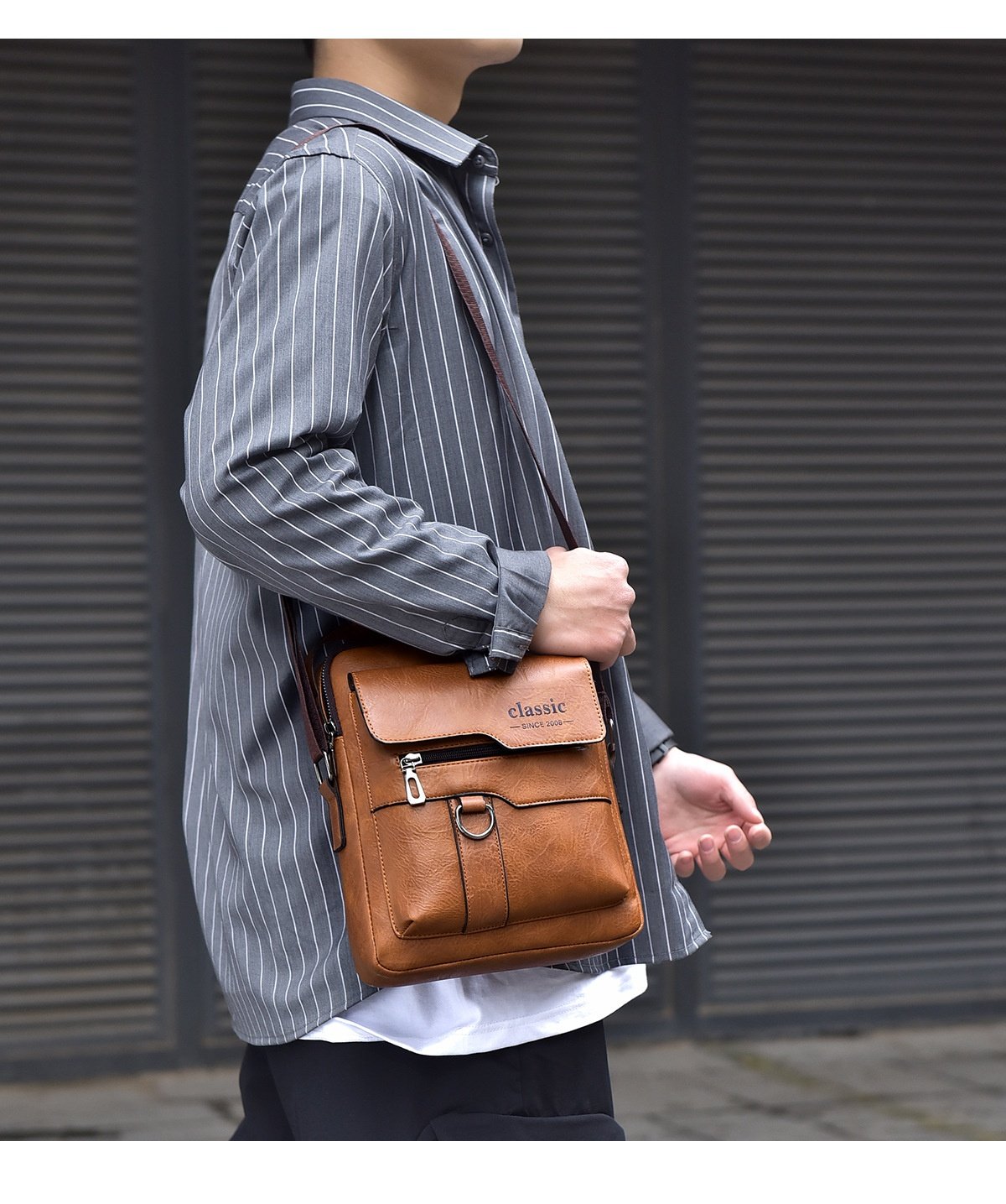 Men’s Messenger Bag – PU Leather Retro Crossbody 25 Men’s Messenger Bag – PU Leather Retro Crossbody
