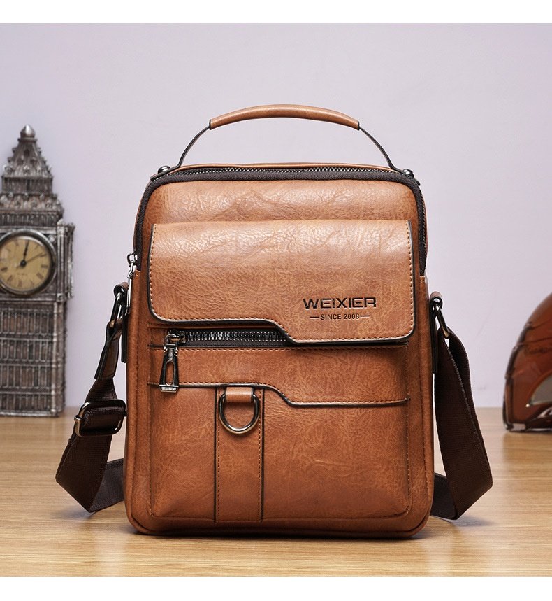 Men’s Messenger Bag – PU Leather Retro Crossbody 4 Men’s Messenger Bag – PU Leather Retro Crossbody