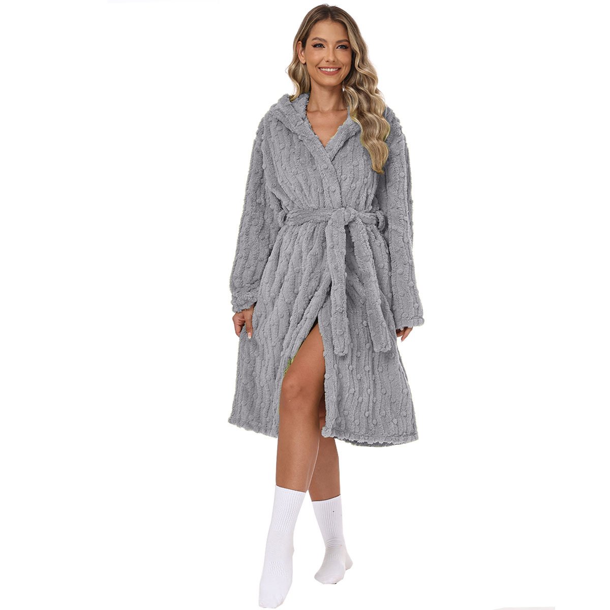 Flannel Bathrobe Night-Robe Sweet Cute Home Wear 7 Flannel Bathrobe Night-Robe Sweet Cute Home Wear