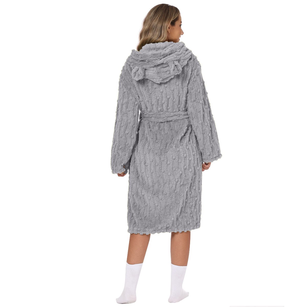 Flannel Bathrobe Night-Robe Sweet Cute Home Wear 15 Flannel Bathrobe Night-Robe Sweet Cute Home Wear