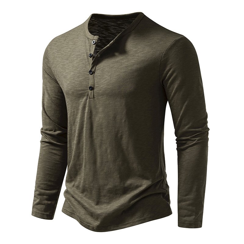Men’s Long Sleeve Casual Pullover T-Shirt Autumn & Spring 5 Men’s Long Sleeve Casual Pullover T-Shirt Autumn & Spring