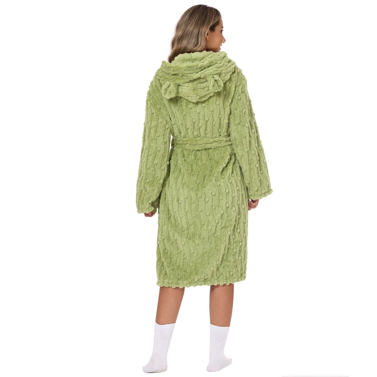 Flannel Bathrobe Night-Robe Sweet Cute Home Wear 12 Flannel Bathrobe Night-Robe Sweet Cute Home Wear