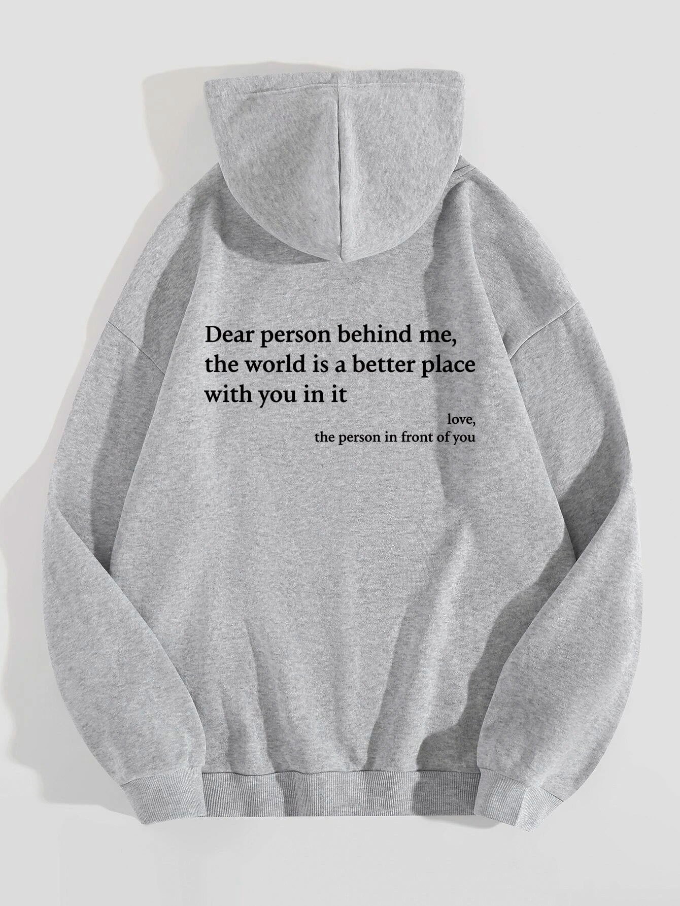 Dear Person Letter Hoodie – Unisex Kangaroo Pocket 11 null