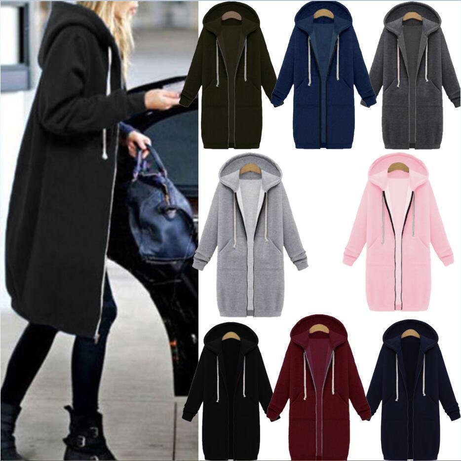 9ed97e88-6280-474b-90ae-65cb6c24486e-3.jpg Women's Long Fleece Hooded Jacket | Warm Zipper Sweater