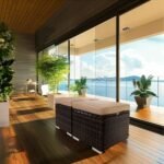2 Wicker Ottomans with Cushions & Storage – Outdoor Use