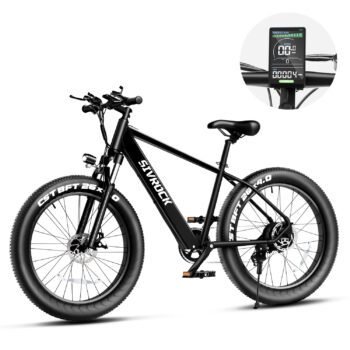 1000W 26” Fat Tire Electric Bike for Adults – UL Certified - Black