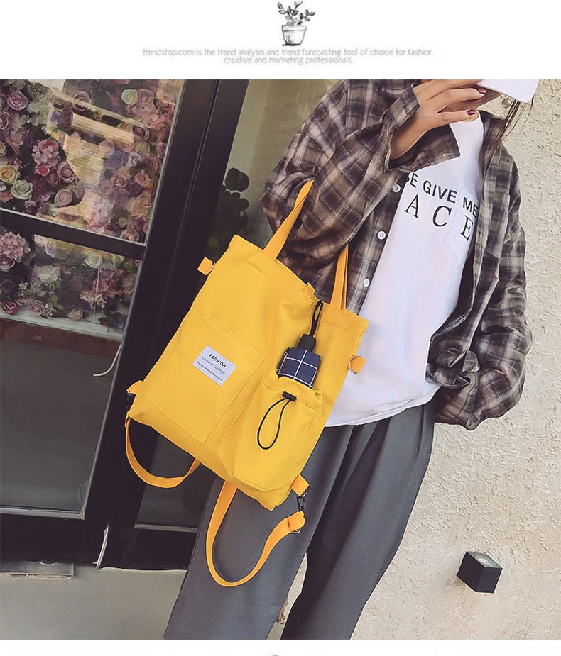 Harajuku Canvas Bags Students Handbag With 11 undefined