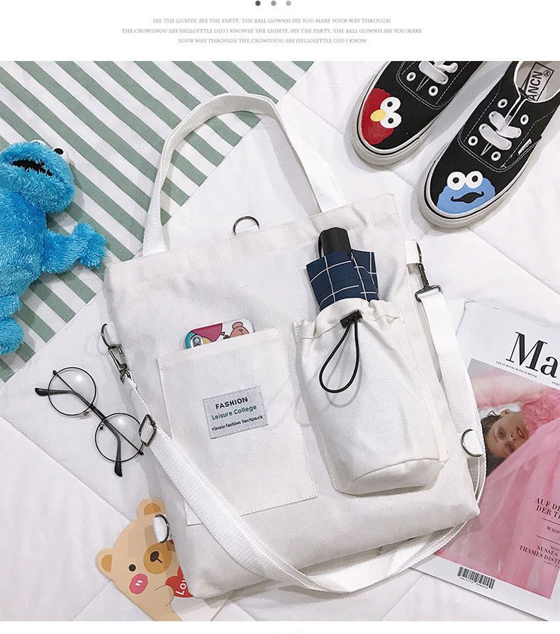 Harajuku Canvas Bags Students Handbag With 19 undefined