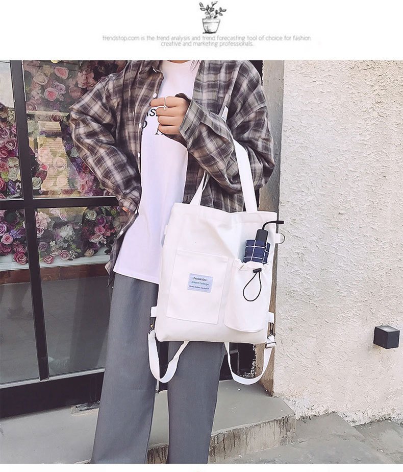 Harajuku Canvas Bags Students Handbag With 5 undefined