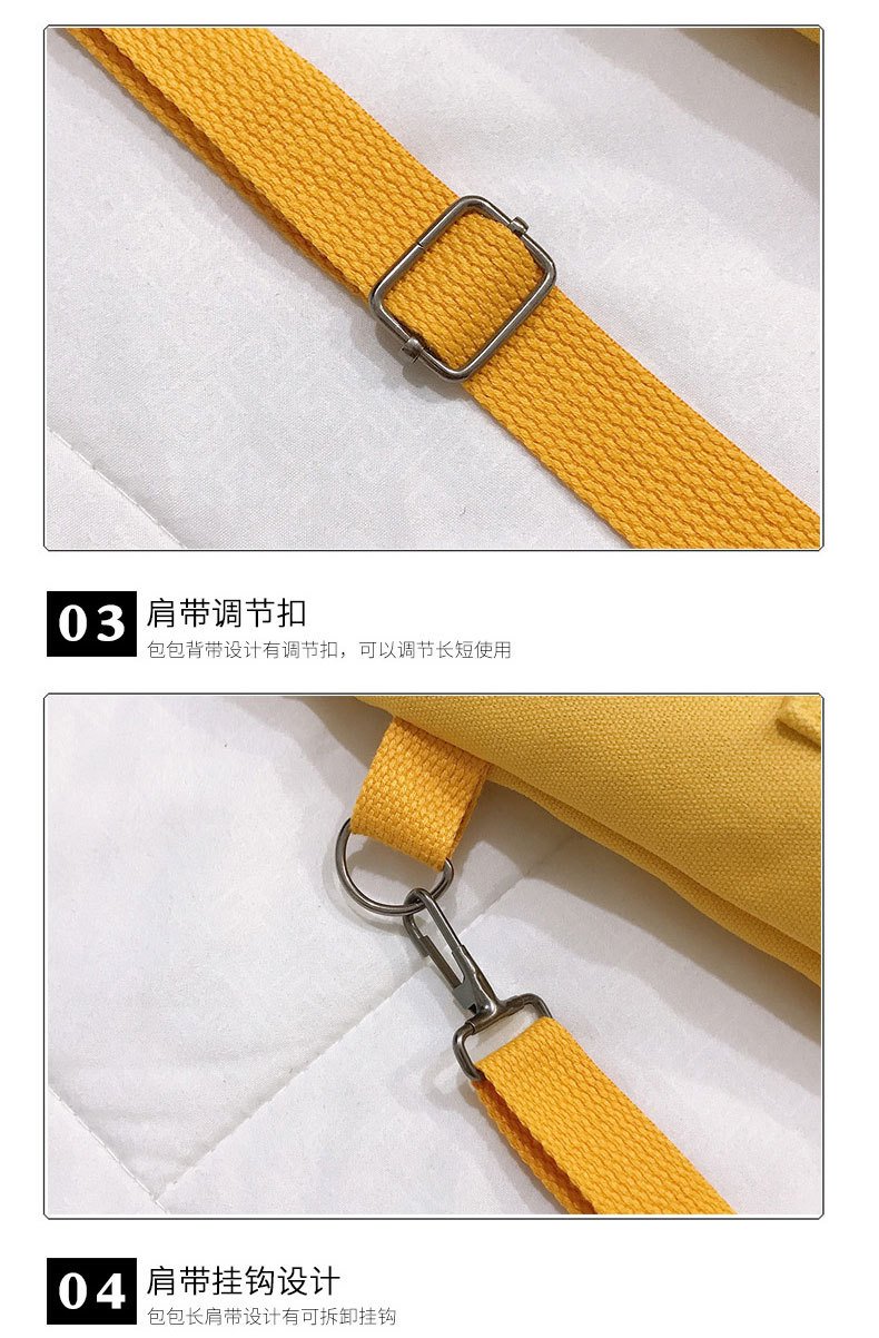 Harajuku Canvas Bags Students Handbag With 22 undefined