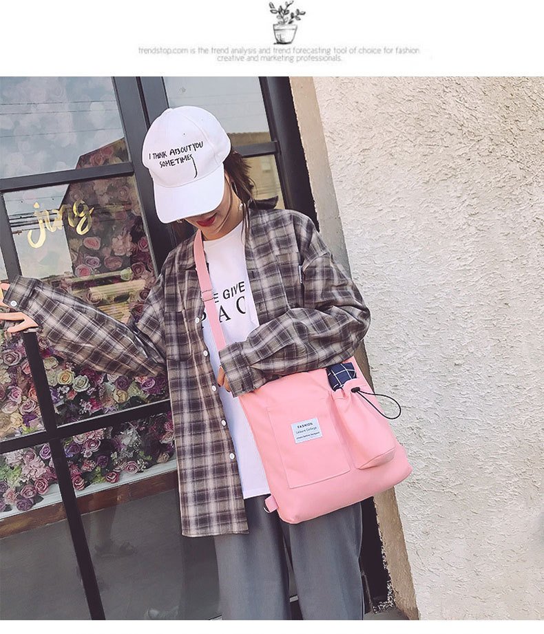 Harajuku Canvas Bags Students Handbag With 7 undefined