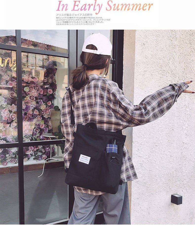 Harajuku Canvas Bags Students Handbag With 12 undefined