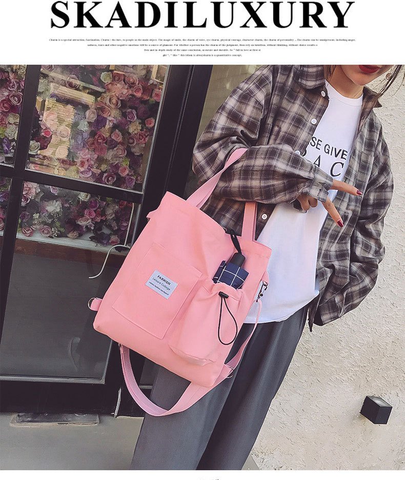 Harajuku Canvas Bags Students Handbag With 8 undefined
