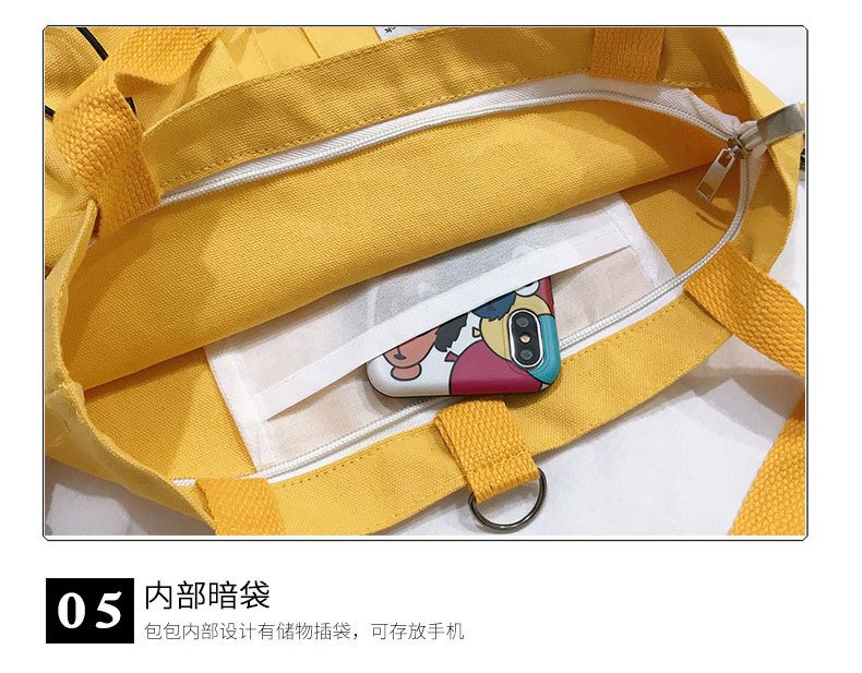 Harajuku Canvas Bags Students Handbag With 23 undefined