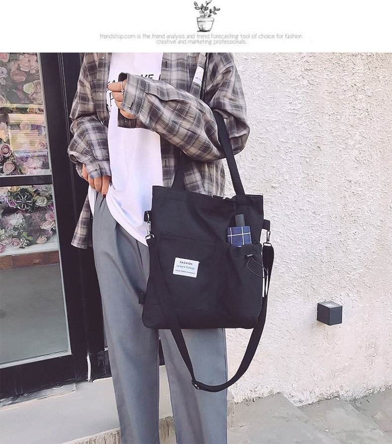 Harajuku Canvas Bags Students Handbag With 14 undefined