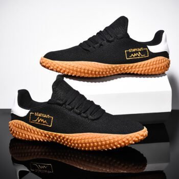 Men’s Breathable Summer Sneakers – Woven Mesh Style