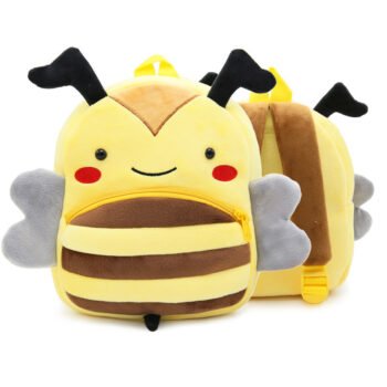Cute Plush Animal Backpack – Kids’ Cartoon School Bag