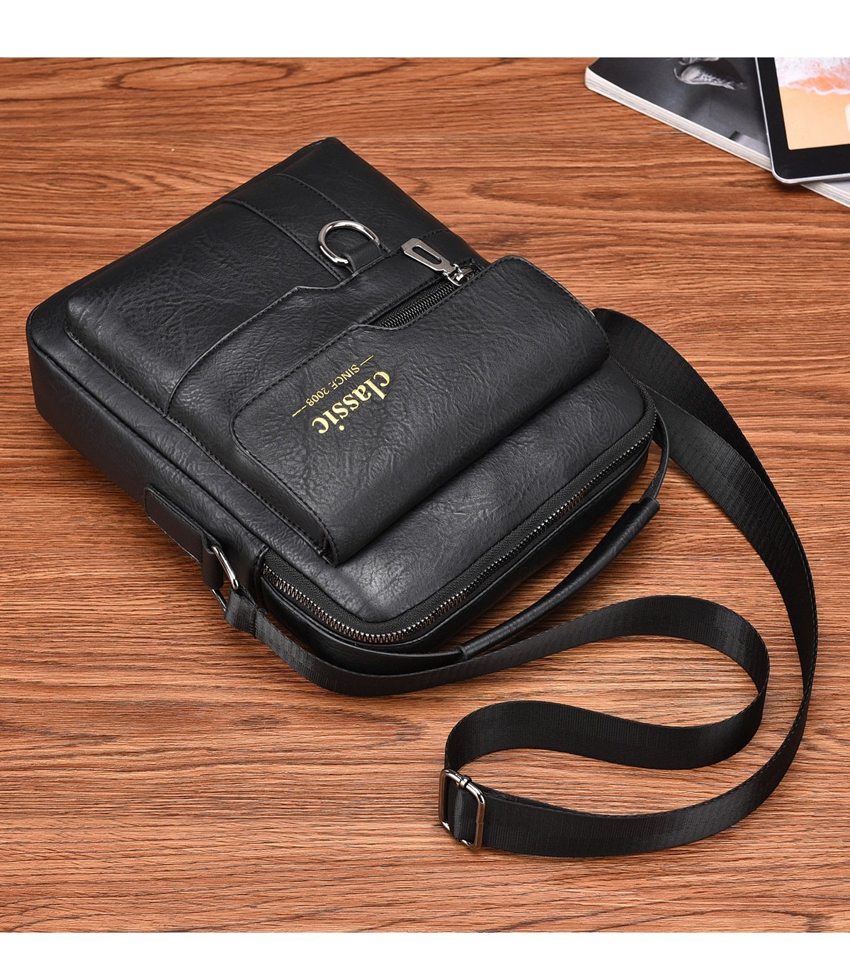 Men’s Messenger Bag – PU Leather Retro Crossbody 14 6cdf91b7 70b5 49d7 9893 0428a5615c85 trans