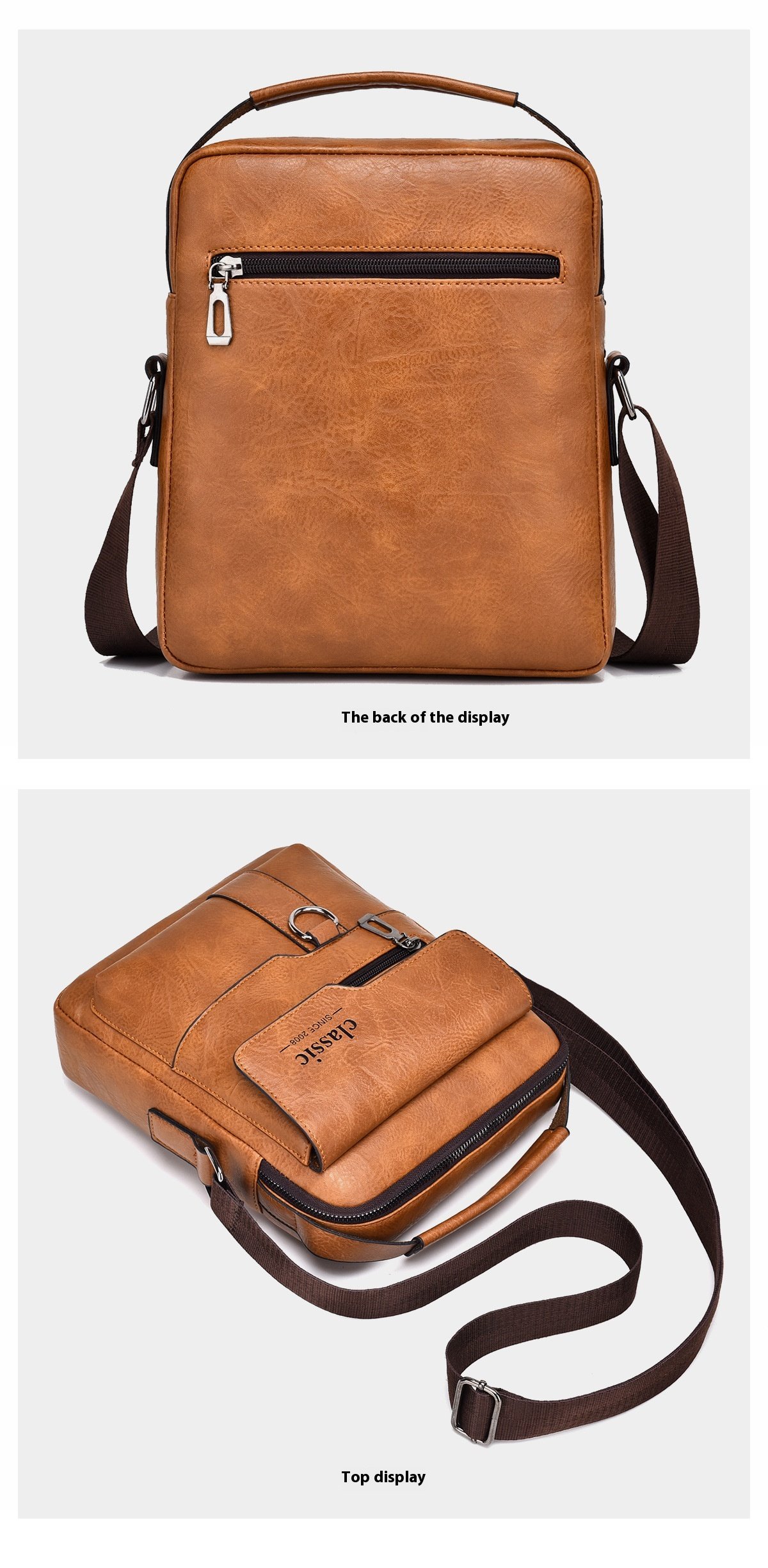 Men’s Messenger Bag – PU Leather Retro Crossbody 11 b9716a45 f345 468b 914c 8eade469742b trans