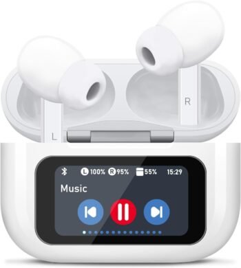 Bluetooth 5.4 Wireless Earbuds with Mic & ANC