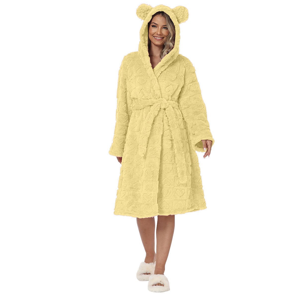 Flannel Bathrobe Night-Robe Sweet Cute Home Wear 8 1f97e3e0 b7d6 41ef ab29 9448c917958c