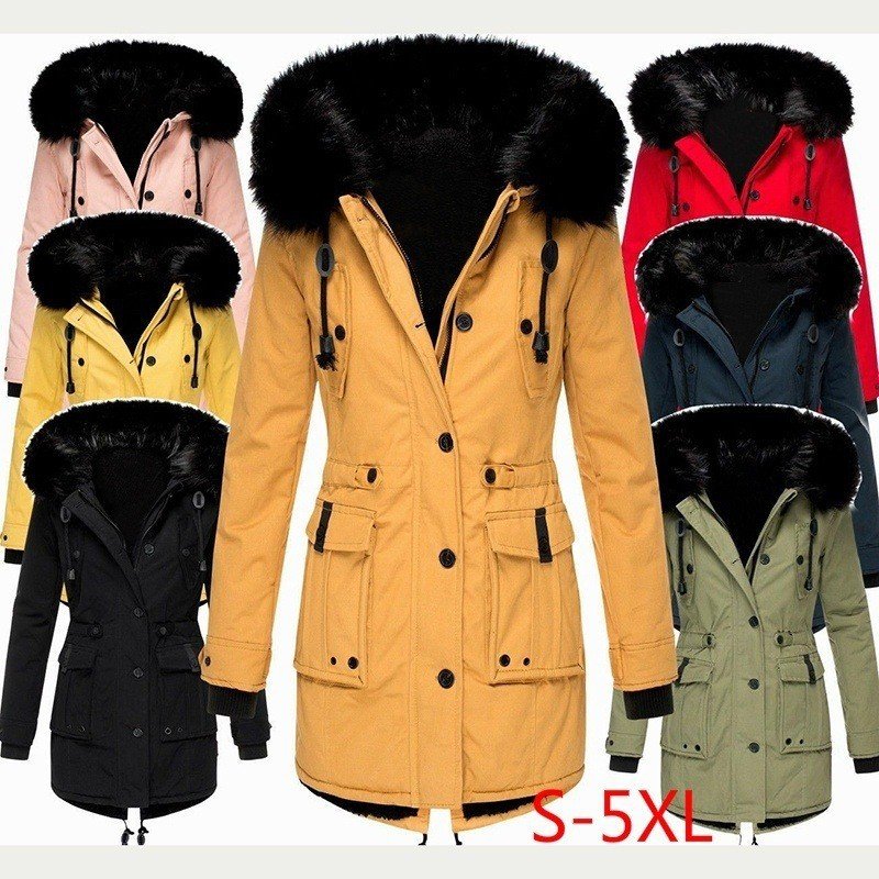 Women’s Thick Fleece-Lined Winter Jacket – Slim Fit Coat 2 2401240822440322700