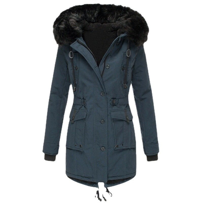 Women’s Thick Fleece-Lined Winter Jacket – Slim Fit Coat 6 2401240822440324300