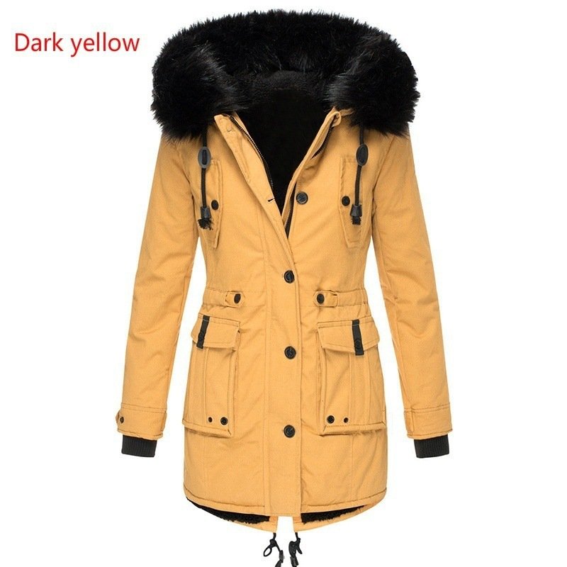 Women’s Thick Fleece-Lined Winter Jacket – Slim Fit Coat 7 2401240822440324600