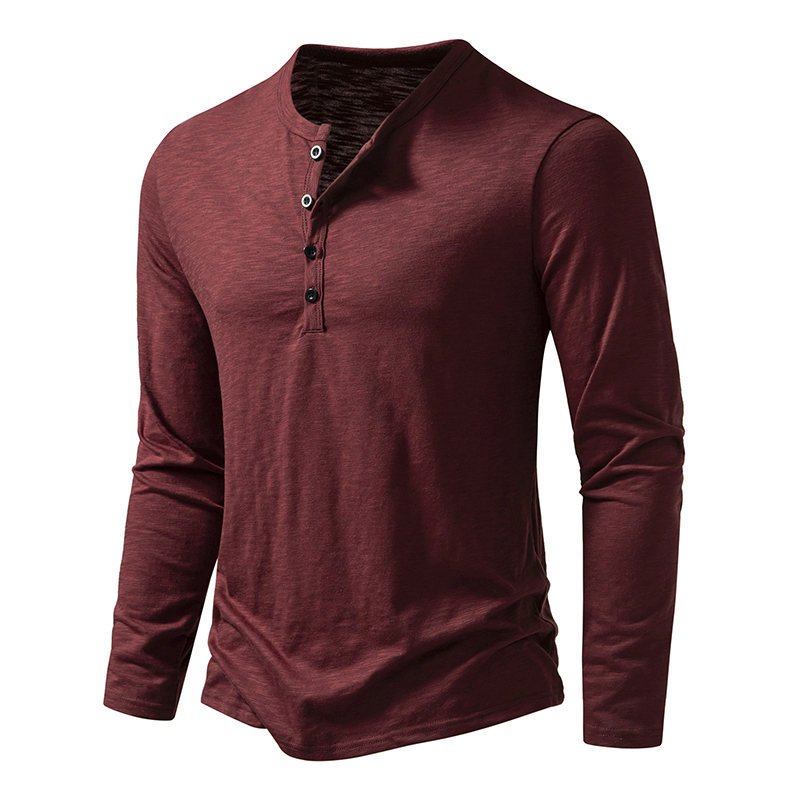 Men’s Long Sleeve Casual Pullover T-Shirt Autumn & Spring 8 2404110933490325800