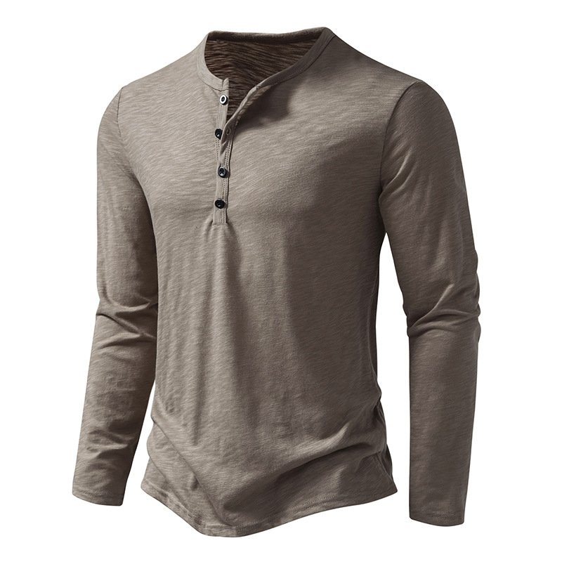 Men’s Long Sleeve Casual Pullover T-Shirt Autumn & Spring 12 2404110933500326700