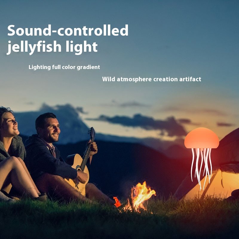 LED Jellyfish Mood Lamp - Portable Night Light 4 2404130509300323700