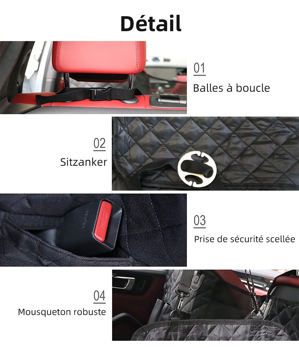 Dog Car Seat Cover Pet Hammock Rear Back Seat Protector 4 2406260108480323100