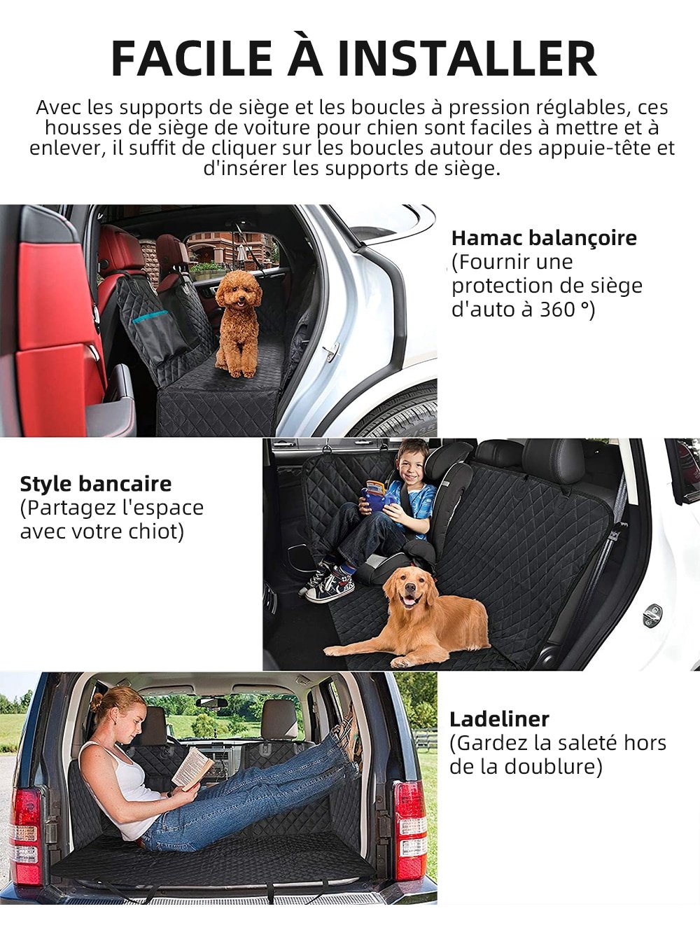 Dog Car Seat Cover Pet Hammock Rear Back Seat Protector 8 2406260108480326500