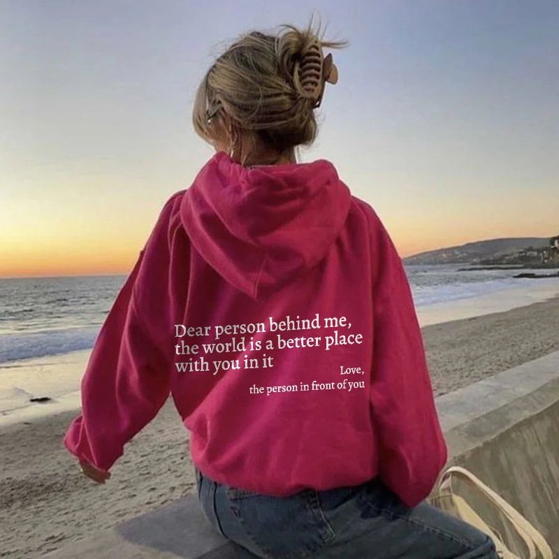 Dear Person Letter Hoodie – Unisex Kangaroo Pocket 14 null