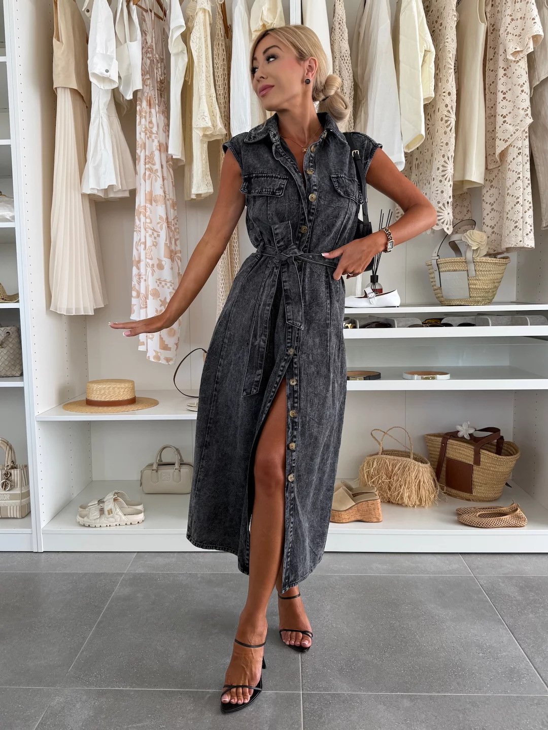 Women’s Casual Sleeveless Denim Dress - Elegant Summer Style 5 d821cd7e d765 4cae bbcf c4eb8407ba7f