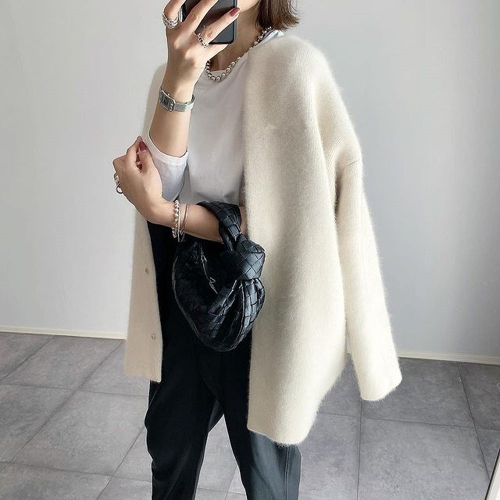 Women’s Solid Color Knitted Cardigan – Slim Fit Jacket 4 1 42fe0c20 9c7e 4b9f 9af9 5c948215f311