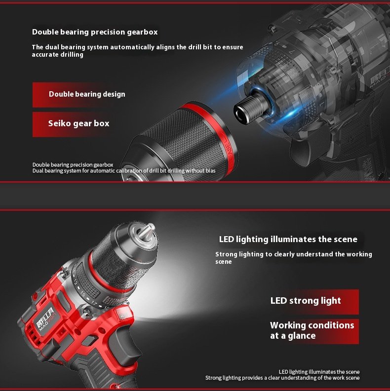 Brushless 21V Electric Drill – Dual Battery Pistol Drill 6 361412b6 aa87 4def a8e2 5062d3786815 trans