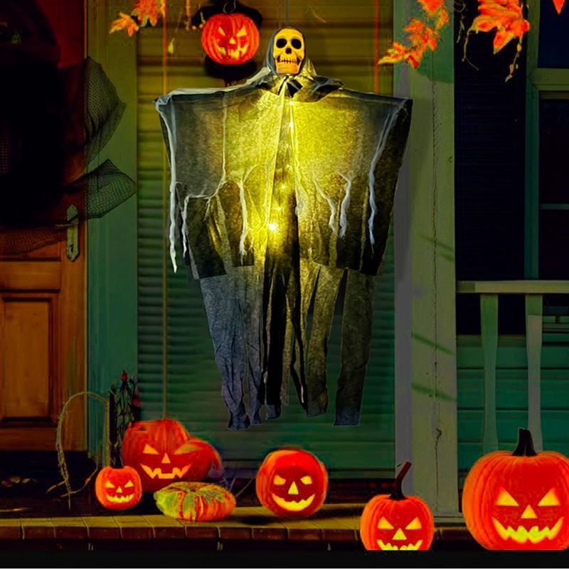 Halloween Hanging Ghost Skull Skeleton Decoration 85cm 15 628eebbd 17c3 4dbf a7bf 2b79d04881b1