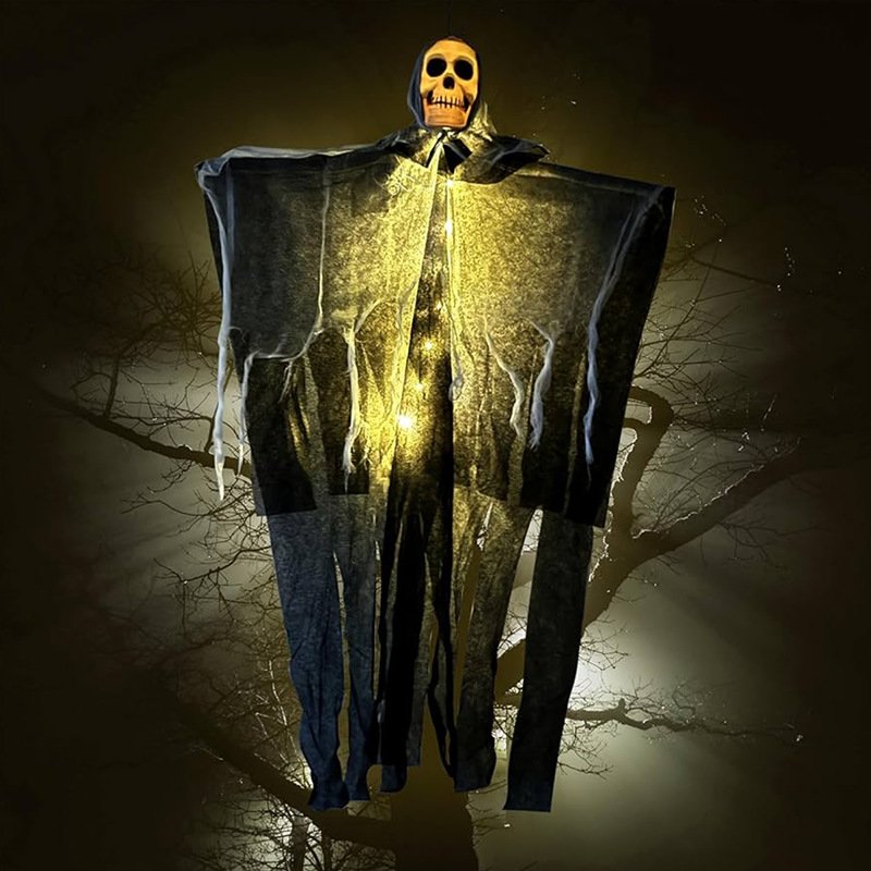 Halloween Hanging Ghost Skull Skeleton Decoration 85cm 16 babfc100 7e5c 4bb0 9141 8dbbb1a2f672