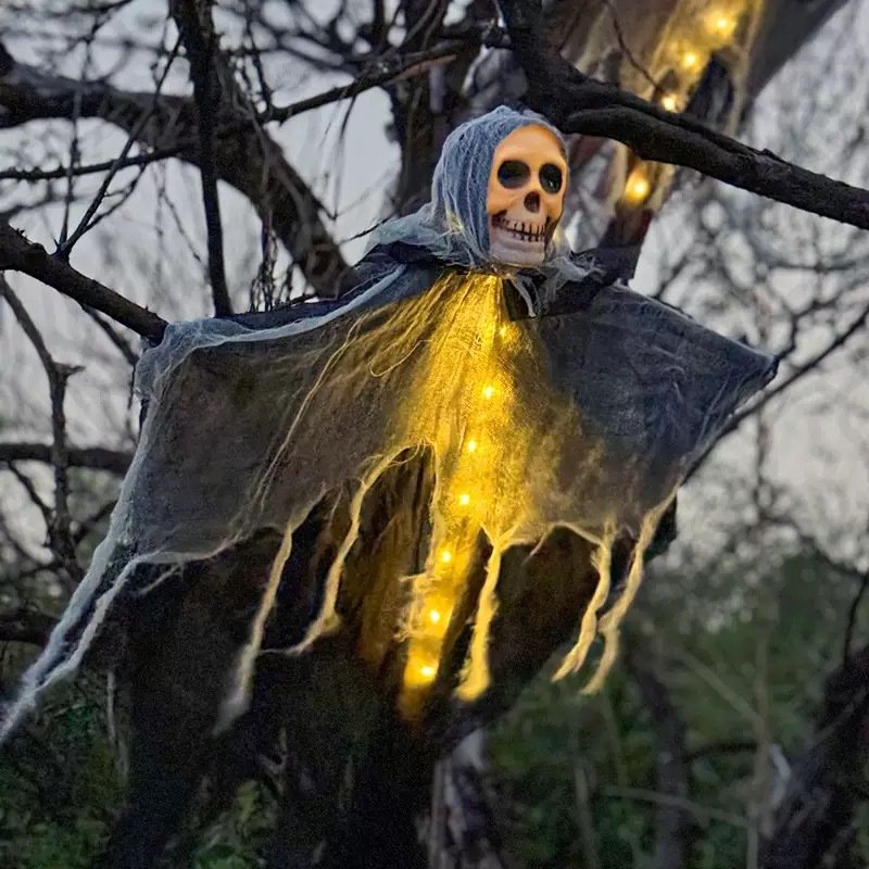 Halloween Hanging Ghost Skull Skeleton Decoration 85cm 11 cb510819 b8cc 42c0 b3a7 3c33c9aee762