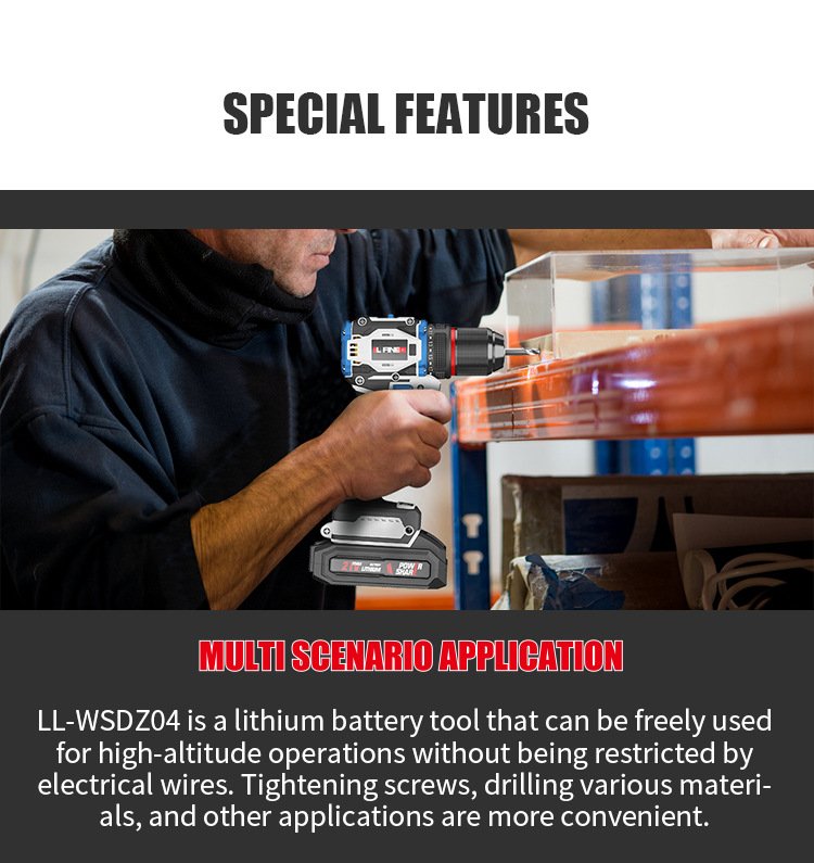 Brushless 21V/18V Electric Drill Set –Handheld Screwdriver 9 f8683300 6b38 49d7 b7db bc60865cdf51