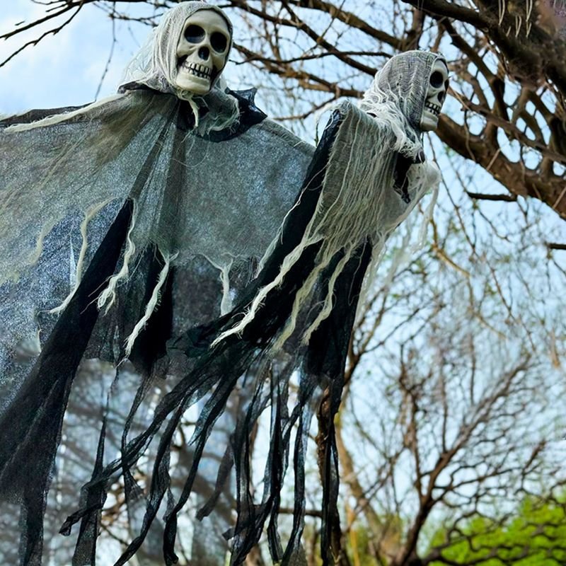 Halloween Hanging Ghost Skull Skeleton Decoration 85cm 14 fcddad3d 9fa8 4d44 8a13 4be3e496ac9a